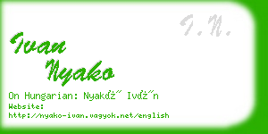 ivan nyako business card